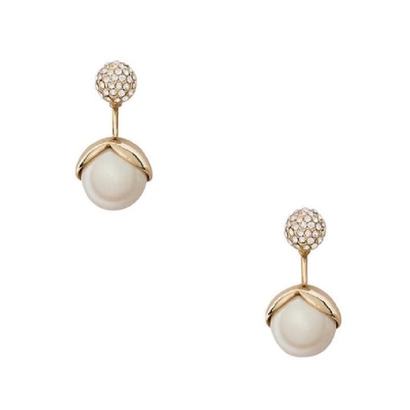 kate spade Jewelry - ⭐️Host Pick⭐️Kate Spade Pretty Pearly Ear Jacket Earrings